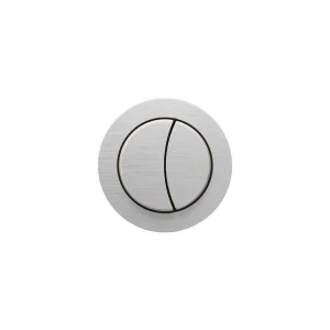 Crosswater Flush Button & Cable Brushed Steel