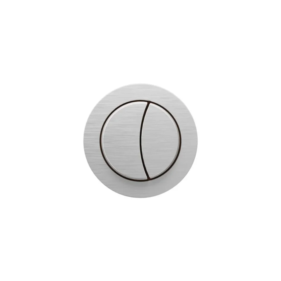 Crosswater Flush Button & Cable Brushed Steel product image - Image 1