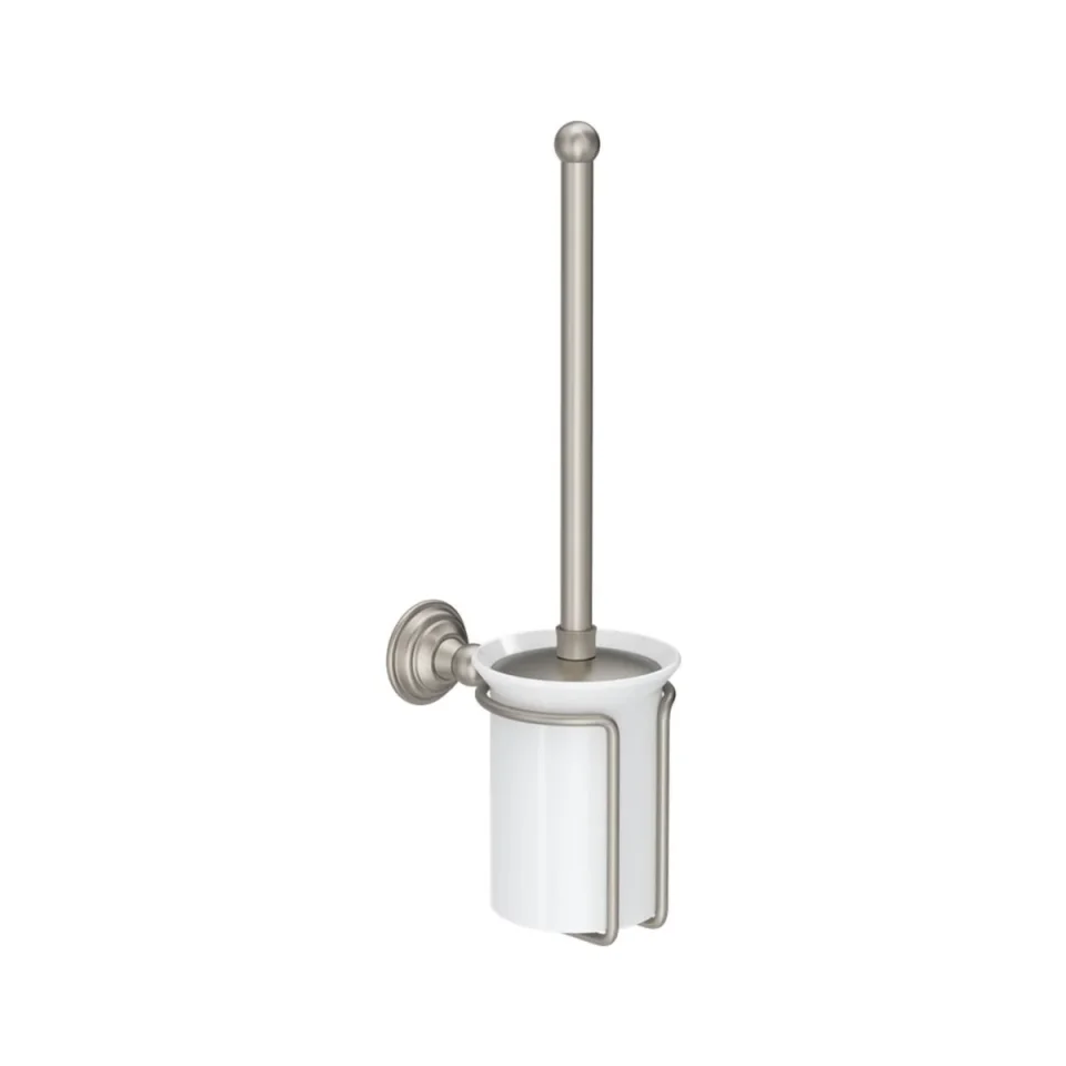 Crosswater Belgravia Toilet Brush Holder Brushed Nickel product image - Image 1