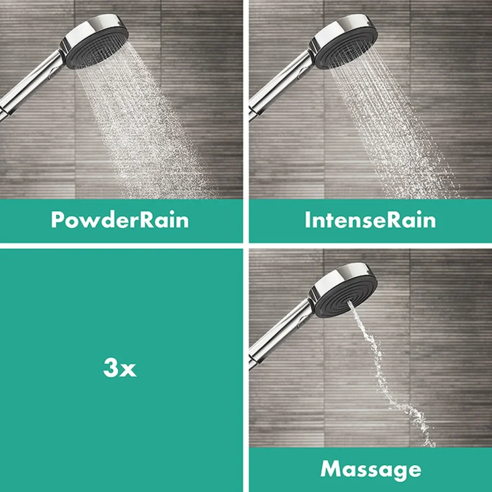 Hansgrohe Pulsify Select S Shower Set 105 3jet Relaxation With Shower Bar 65 Cm Chrome detail view - Image 3