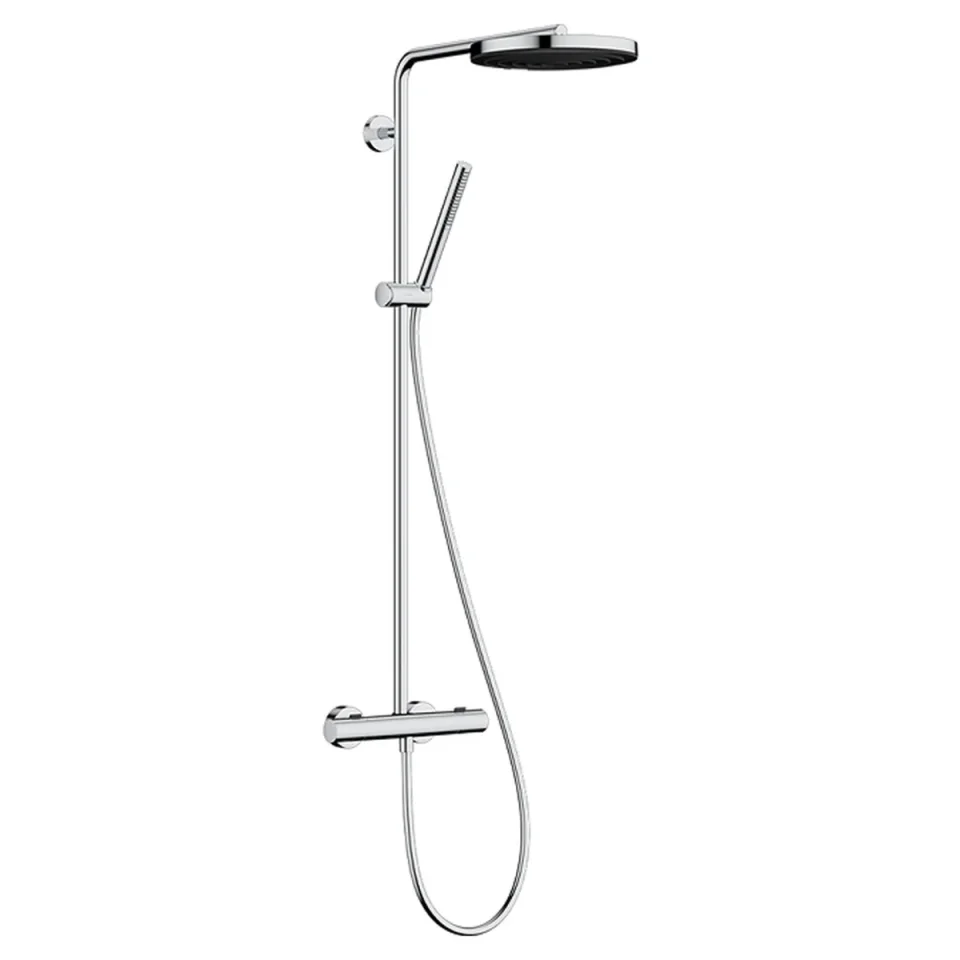 Hansgrohe Pulsify S Puro Showerpipe 260 1jet With Ecostat Fine Chrome product image - Image 1