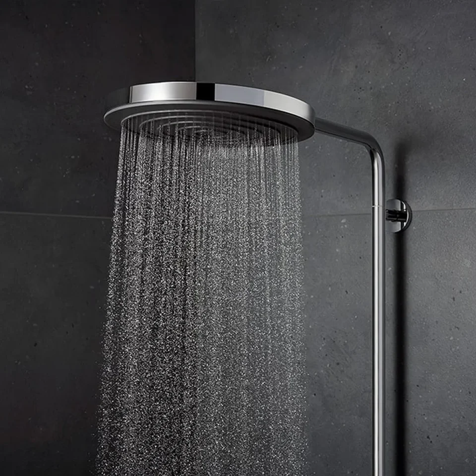 Hansgrohe Pulsify S Puro Showerpipe 260 1jet With Ecostat Fine Chrome detail view - Image 2
