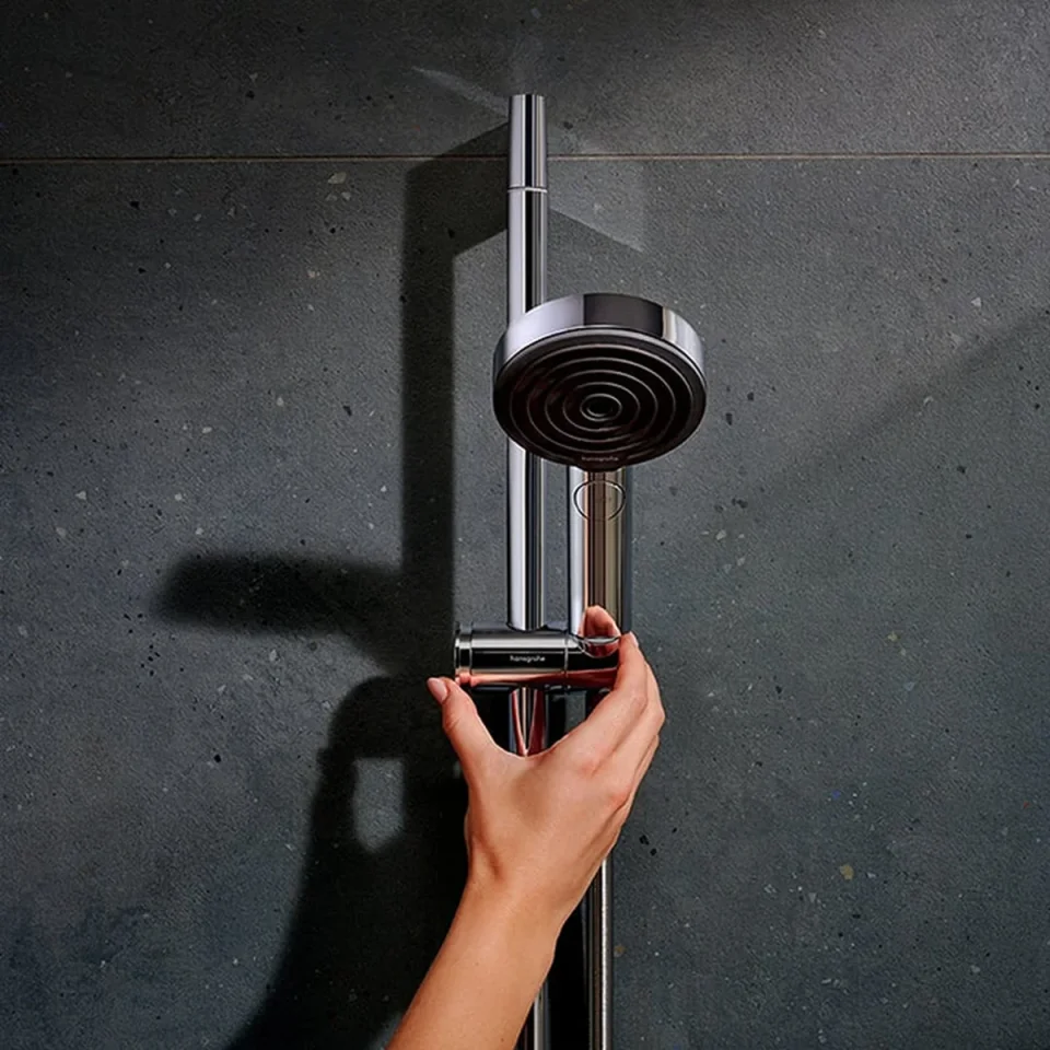 Hansgrohe Pulsify Select S Shower System 105 3jet Relaxation Ecosmart With Ecostat Fine, Shower Bar 65 Cm, Hand Shower Holder And Shower Hose Chrome detail view - Image 3