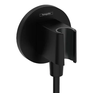 Hansgrohe Fixfit S Wall Outlet With Shower Holder Matt Black