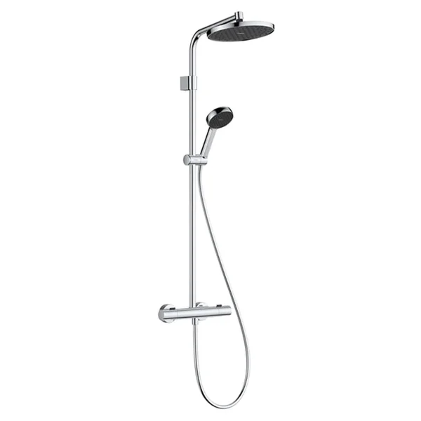 Hansgrohe Activera S Showerpipe 240 1jet Ecosmart Mit Ecostat Fine Varia Chrome