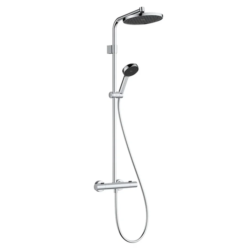 Hansgrohe Activera S Showerpipe 240 1jet Ecosmart Mit Ecostat Fine Varia Chrome product image - Image 1