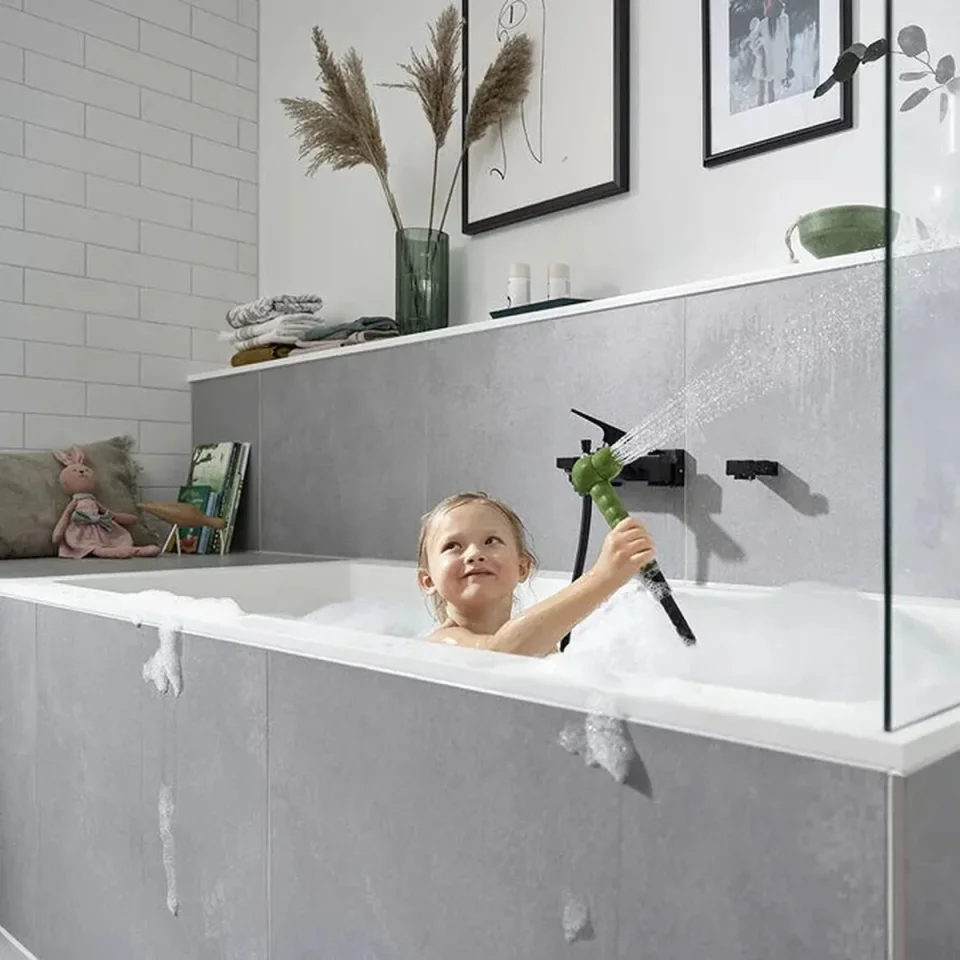 Hansgrohe Jocolino Children Hand Shower Crocodile 2jet detail view - Image 2
