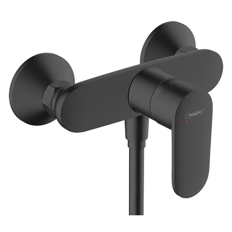 Hansgrohe Vernis Blend Single Lever Shower Mixer For Exposed Installation Matt Black product image - Image 1
