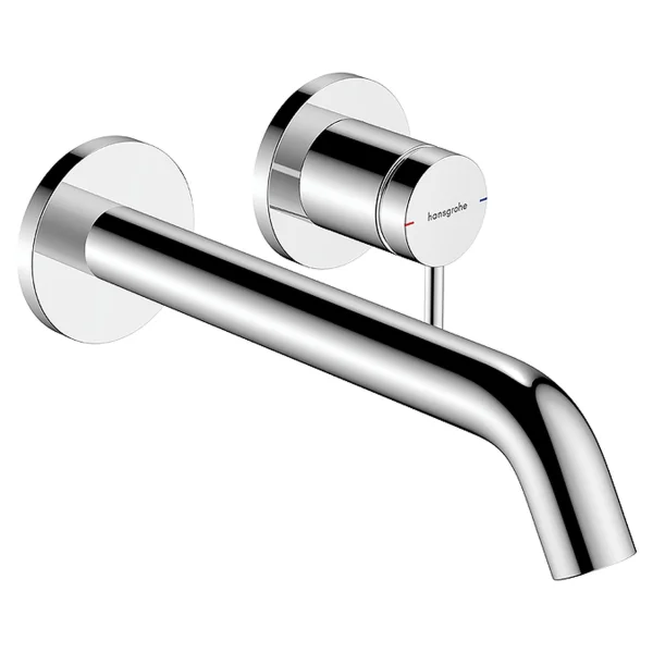 Hansgrohe Tecturis S Single Lever Basin Mixer For Concealed Installation Wall-mounted Ecosmart+ With Spout 22,5 Cm Chrome