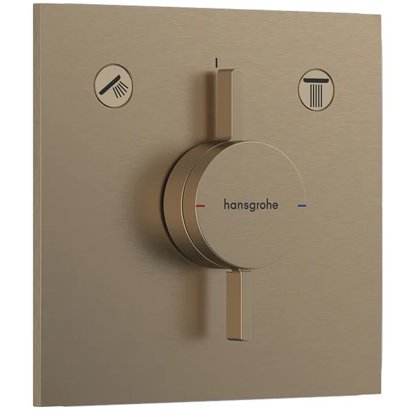 Hansgrohe Duoturn E Mixer For Concealed Installation For 2 Functions Brushed Bronze