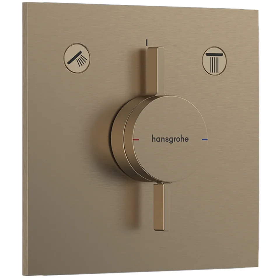 Hansgrohe Duoturn E Mixer For Concealed Installation For 2 Functions Brushed Bronze product image - Image 1