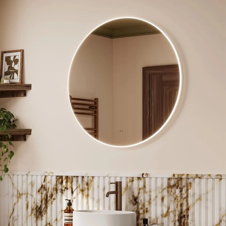 Hib Air Round 80 Mirror 80cm X D2.5cm product image - Image 1