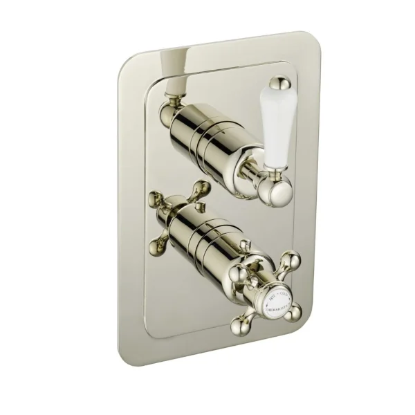 Just Taps Grovenor Lever Thermo Concealed 1 Outlet Shower Valve Vert Nickel