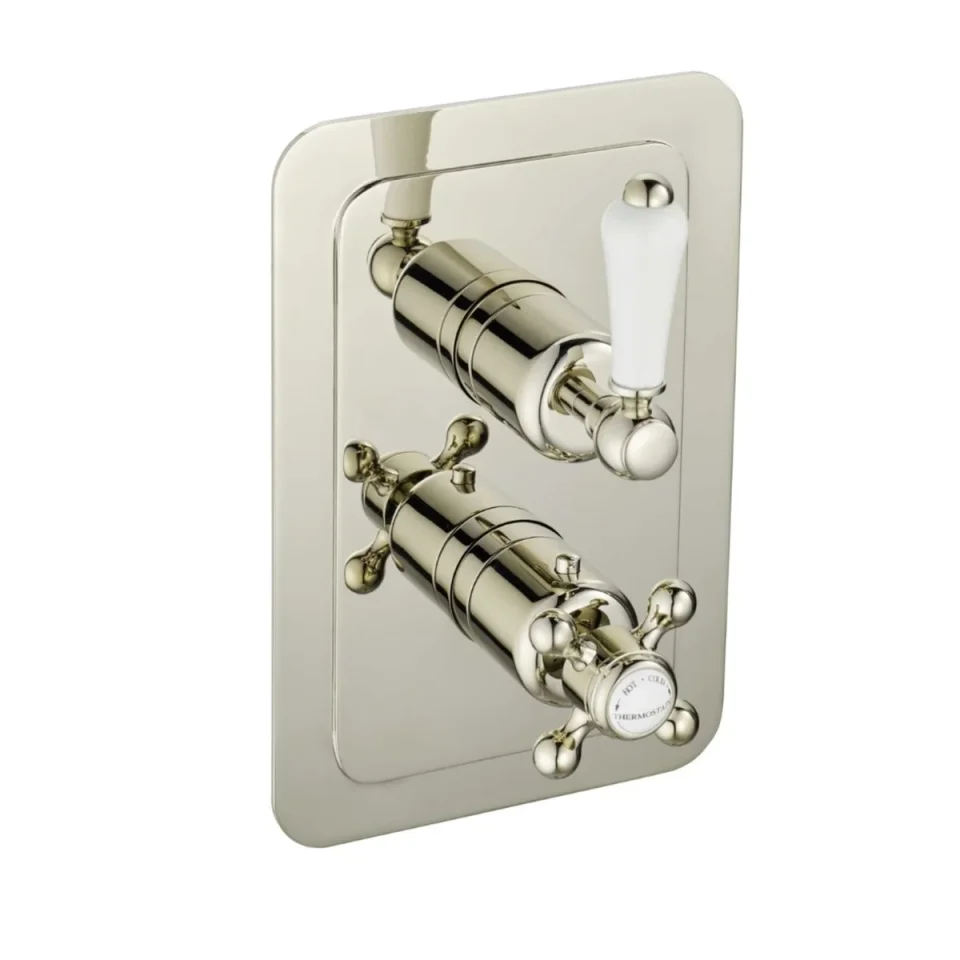 Just Taps Grovenor Lever Thermo Concealed 1 Outlet Shower Valve Vert Nickel product image - Image 1