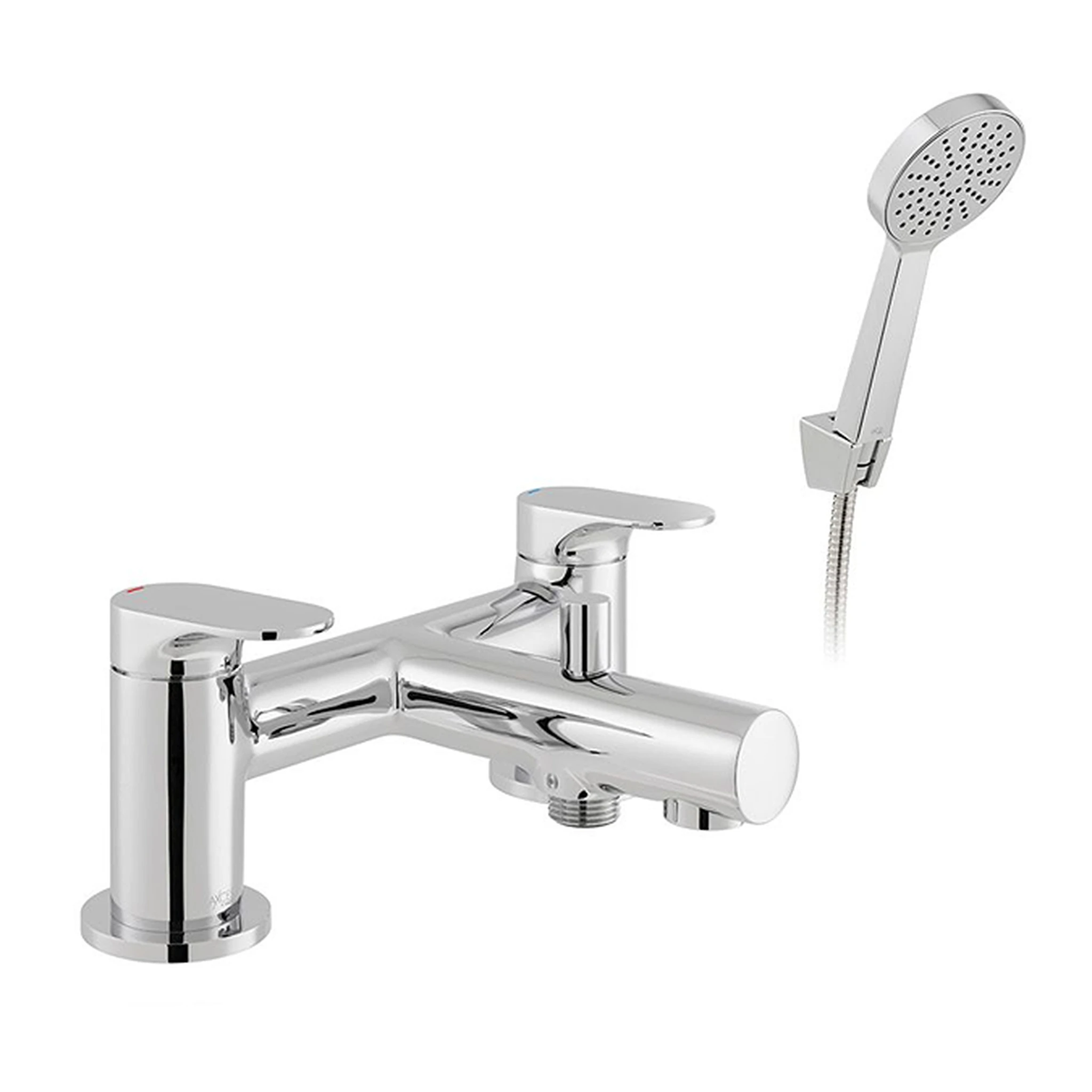 Vado Axces Metiz Deck Mounted Bath Shower Mixer + Shower Kit Chrome