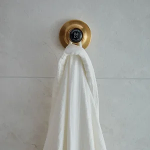 Booth & Co. Robe Hook Brushed Brass & Black