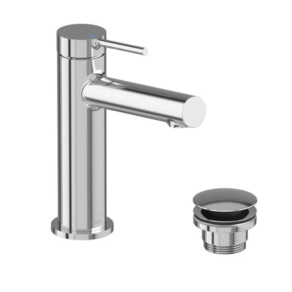 Vado Safari Lever Cold Start Mono Basin Mixer For Low Pressure System + Universal Basin Waste Chrome