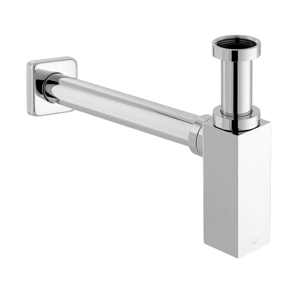 Vado Contemporary Square Bottle Trap Chrome