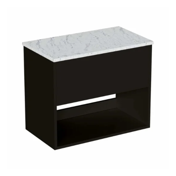 Britton Hackney Basin Unit 700mm Black Matt