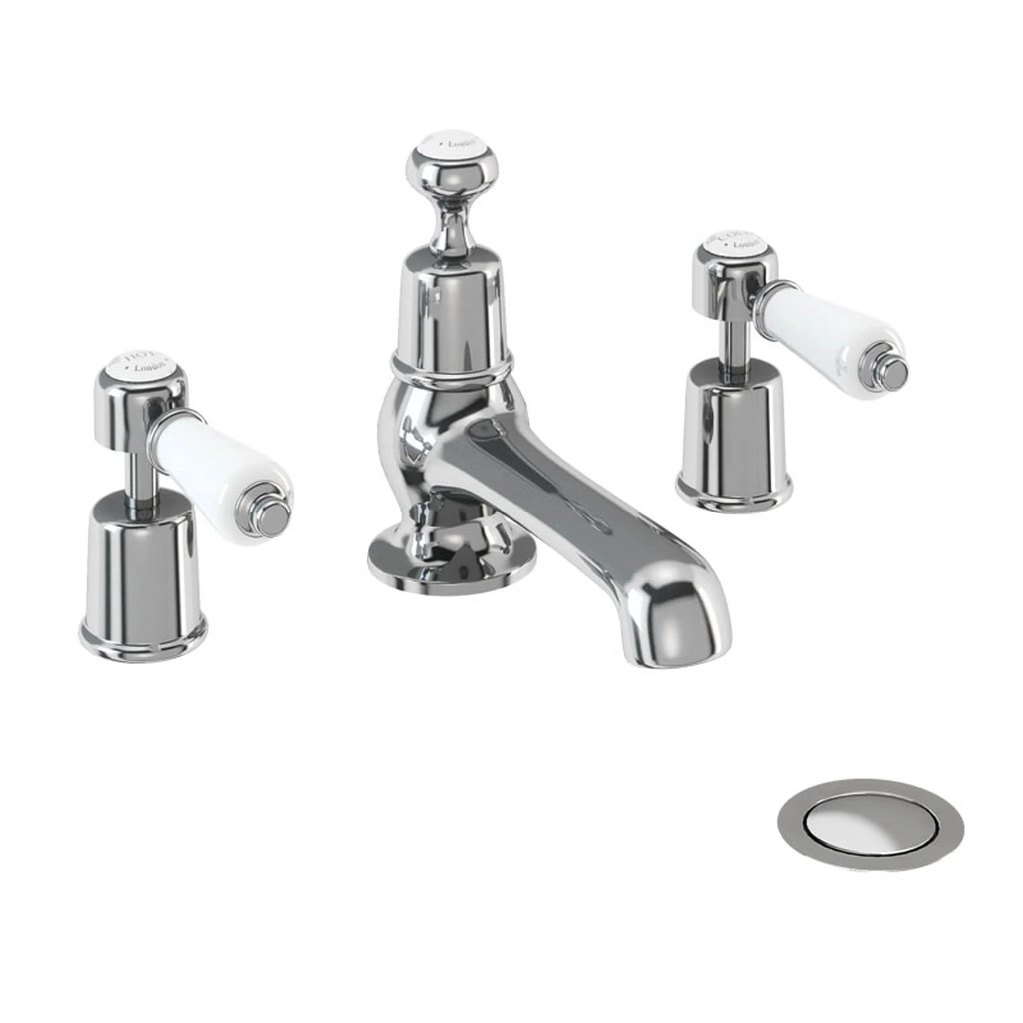 Burlington Qt Kensington 3h Basin Mixer Chrome