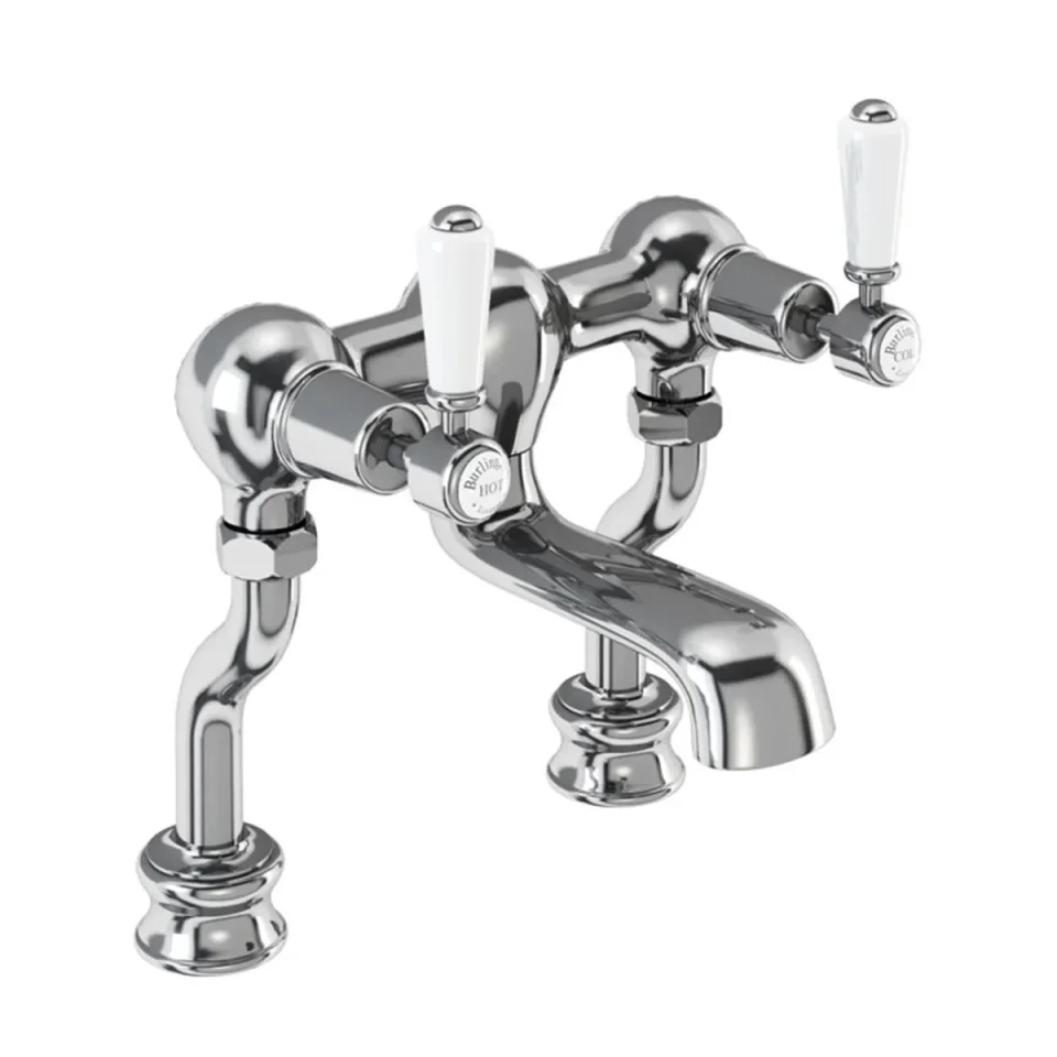 Burlington Qt Kensington Deck Bath Filler Chrome detail view - Image 2