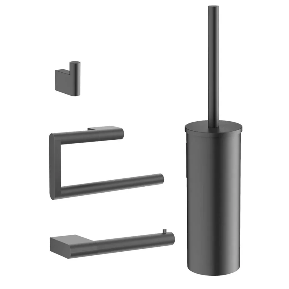 Crosswater ONEBOX- MPRO Wall Mounted Accessory Set Slate product image - Image 1