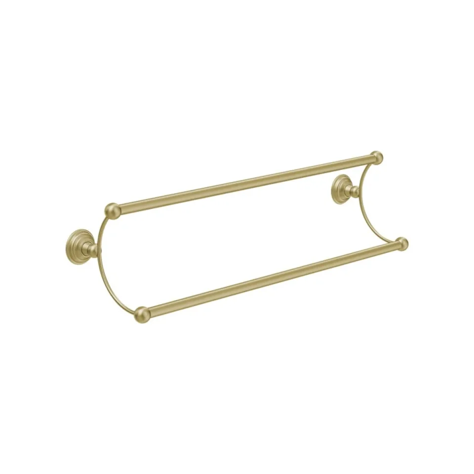 Crosswater Belgravia Double Towel Rail 600mm Brushed Brass product image - Image 1