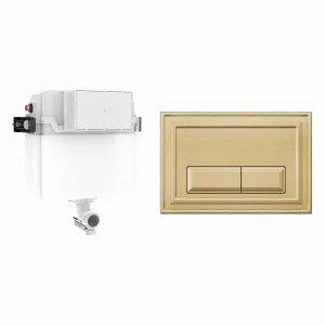Crosswater ONEBOX- Belgravia Cistern Set 1 Brushed Brass