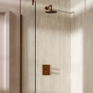 Crosswater Crossbox Shower Set 1 Brushed Bronze 200mm