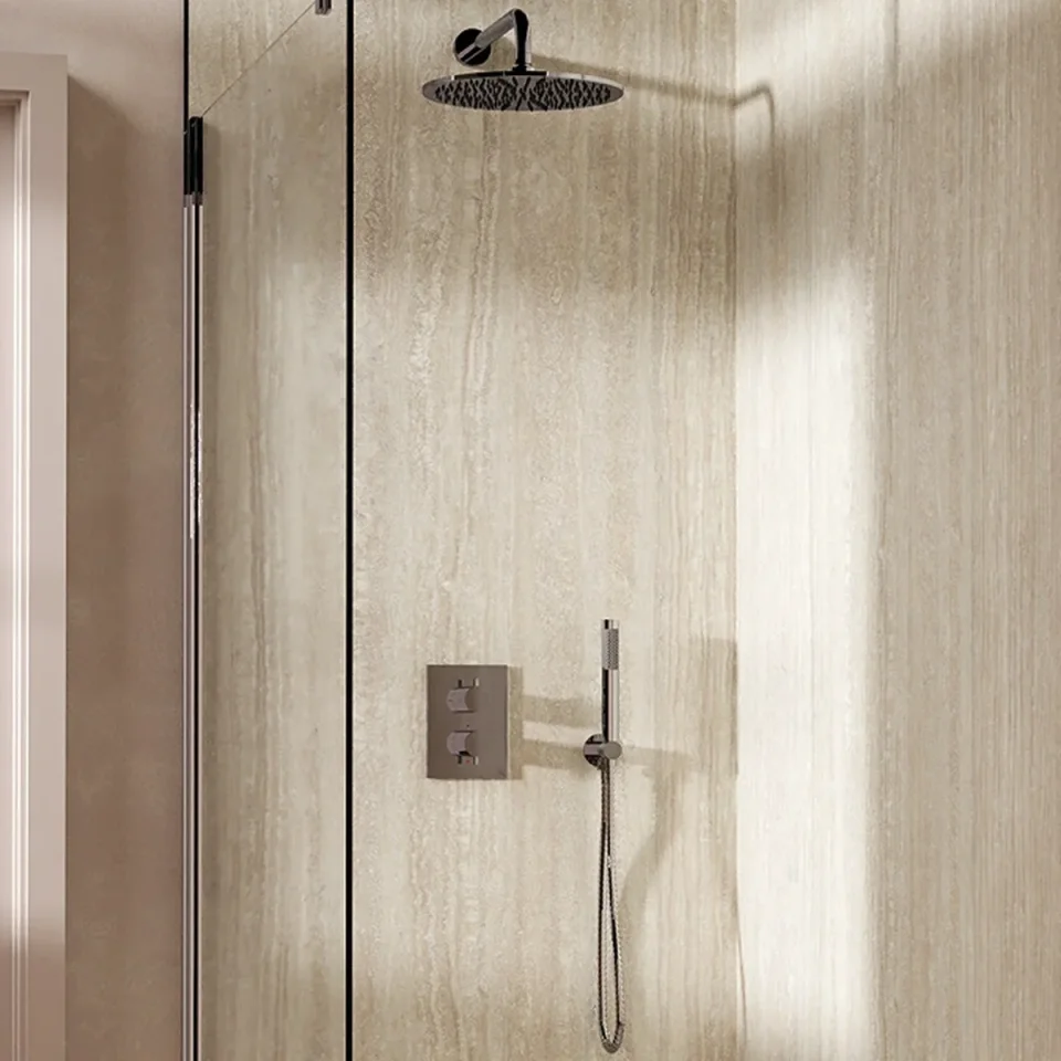 Crosswater Crossbox Shower Set 3 Chrome 300mm product image - Image 1
