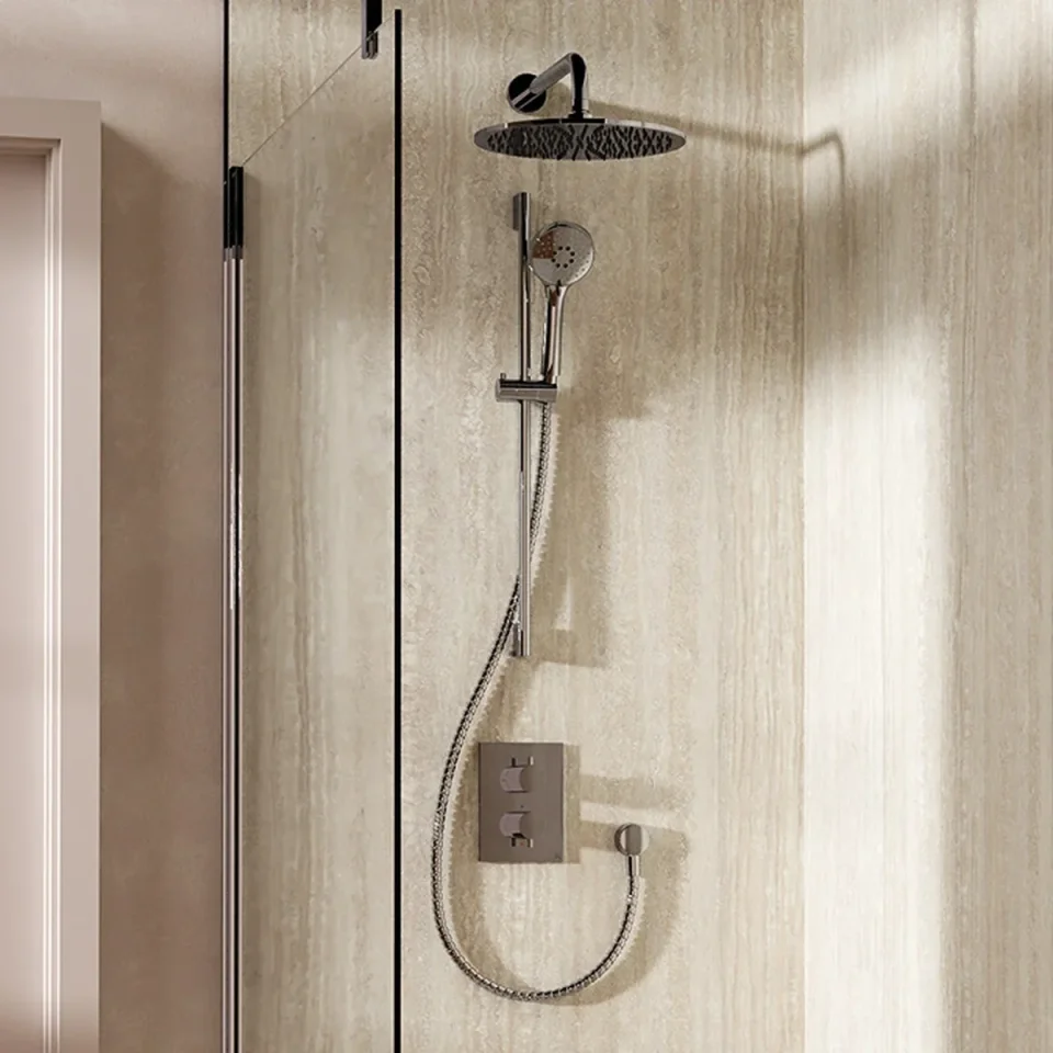 Crosswater Crossbox Shower Set 4 Chrome 300mm product image - Image 1