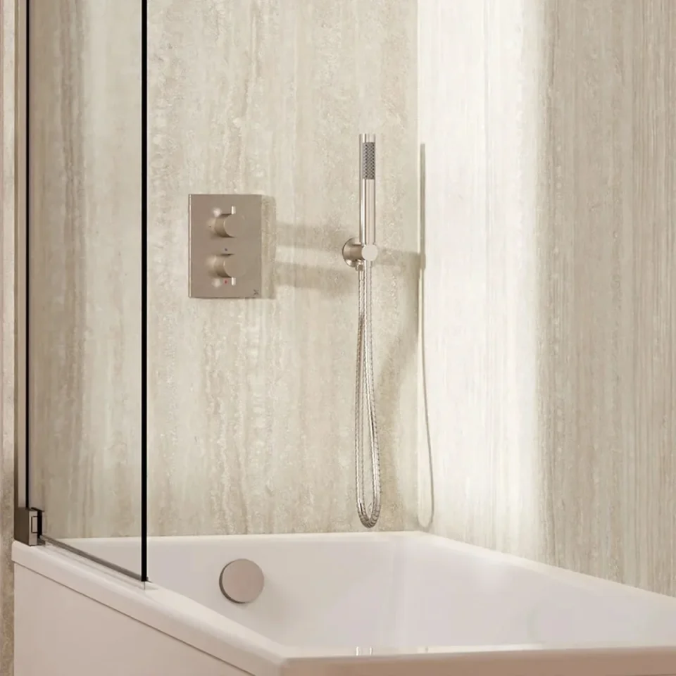 Crosswater Crossbox Shower Set 5 Brushed Nickel product image - Image 1