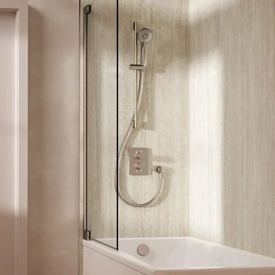 Crosswater Crossbox Shower Set 6 Brushed Nickel product image - Image 1