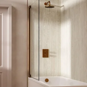 Crosswater Crossbox Shower Set 7 Brushed Bronze 200mm