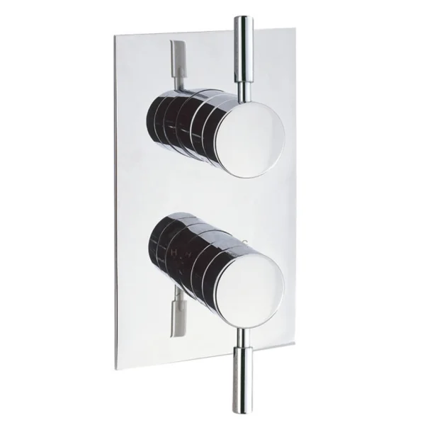 Crosswater Design 2 Handle Trimset for Shower Mixer Valve WLBP1000RC+ Chrome