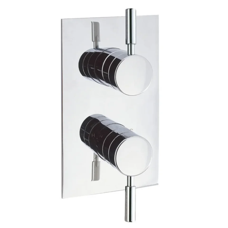 Crosswater Design 2 Handle Trimset for Shower Mixer Valve WLBP1000RC+ Chrome product image - Image 1