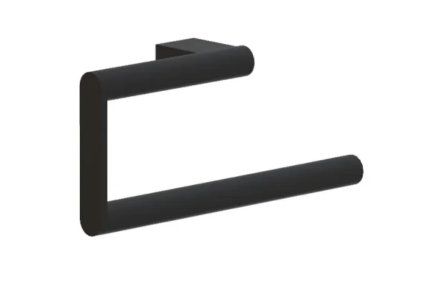 Ava Round Towel Bar - Brushed Black product image - Image 1