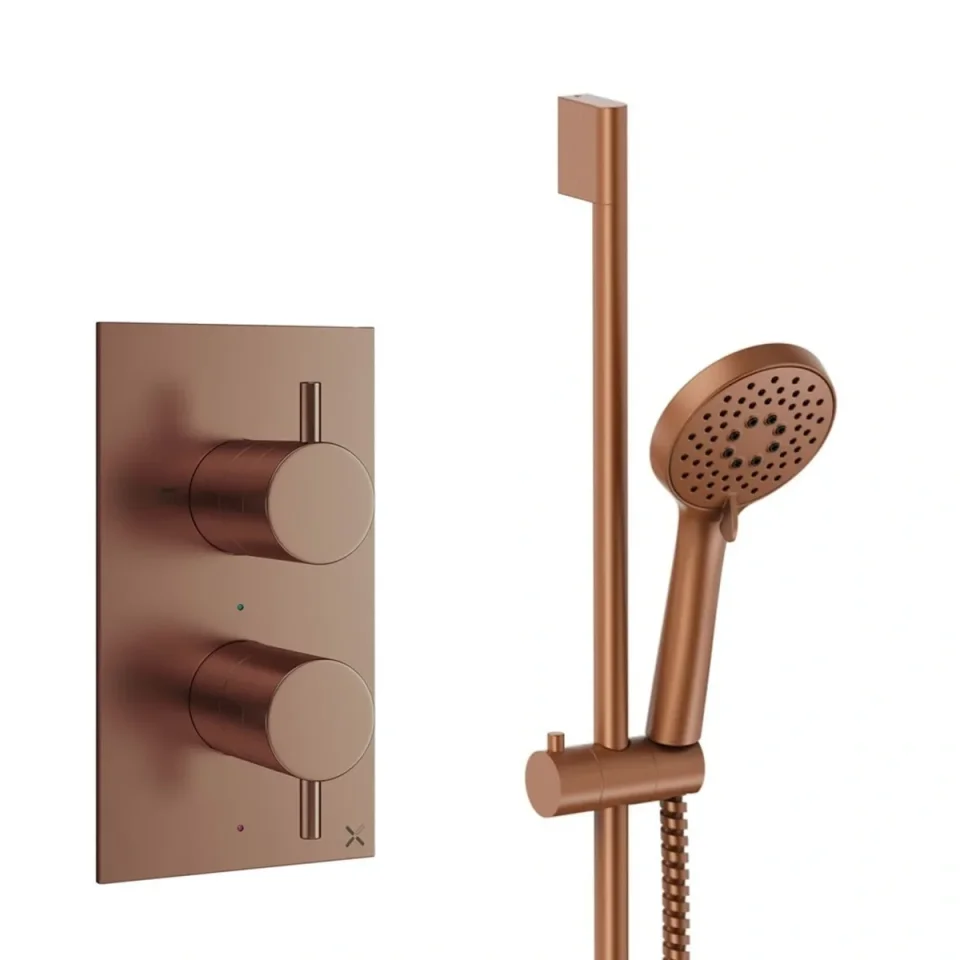 Crosswater Design Shower Set 2 Brushed Bronze product image - Image 1