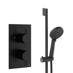 Crosswater Design Shower Set 2 Matt Black