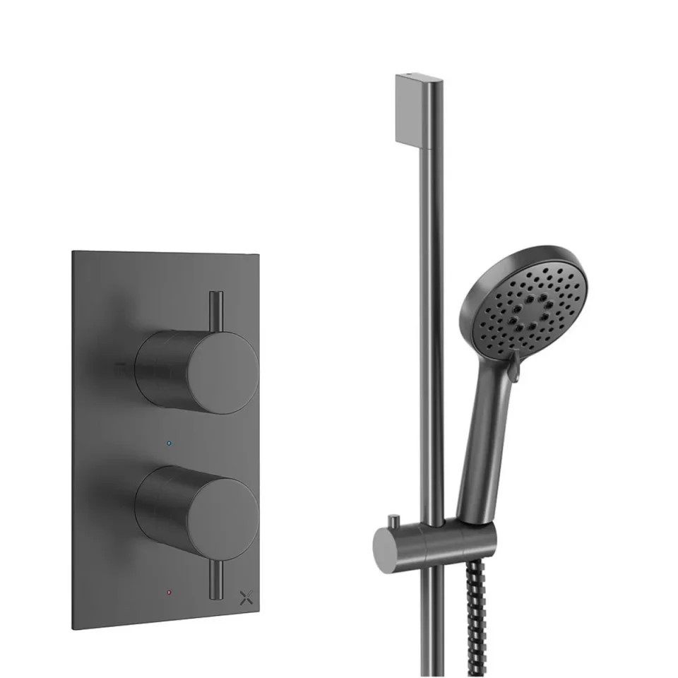 Crosswater Design Shower Set 2 Slate product image - Image 1