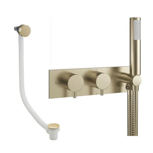 Crosswater Design Shower Set 5 Brushed Brass
