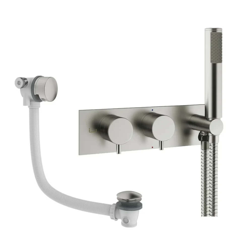 Crosswater Design Shower Set 5 Brushed Nickel product image - Image 1