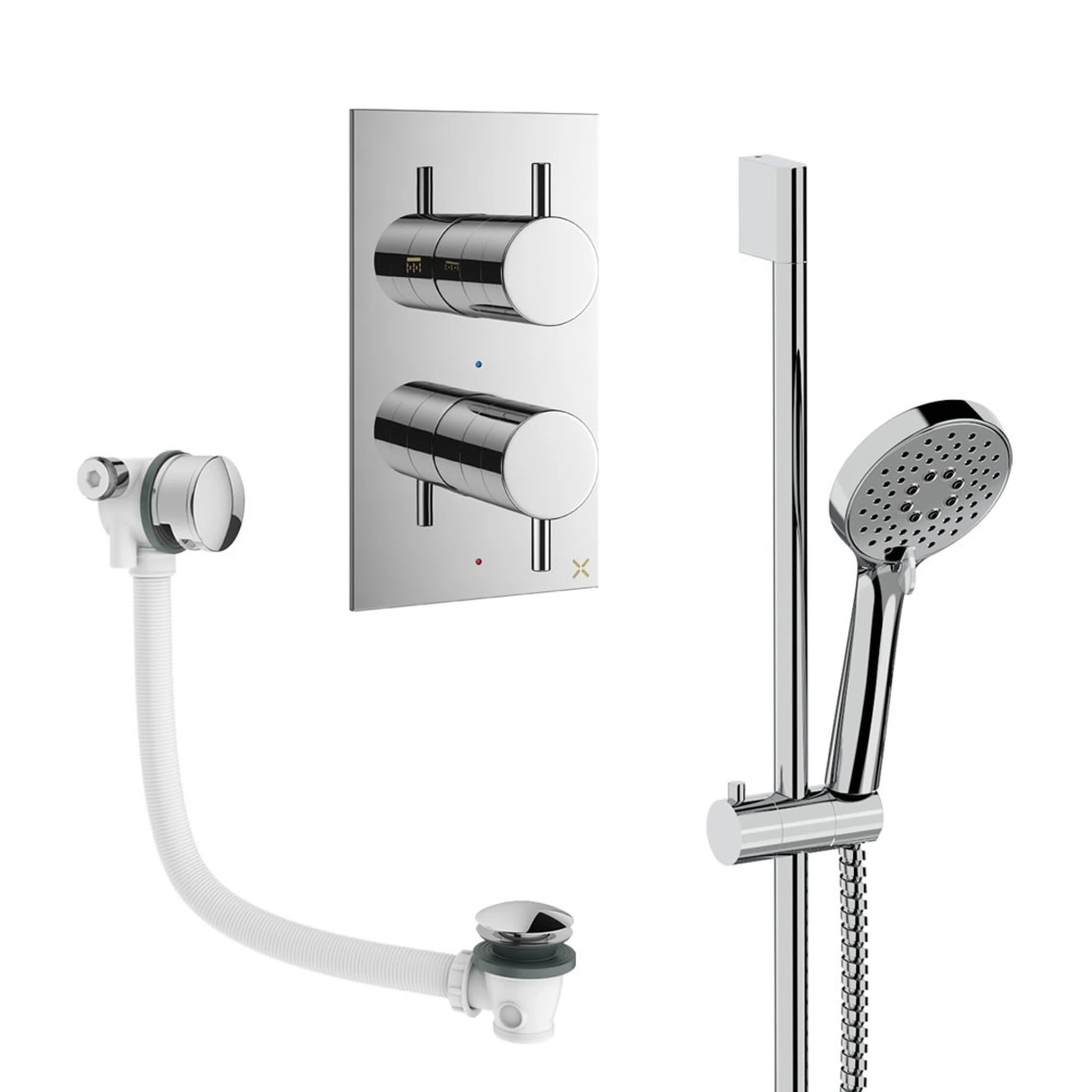 Crosswater Design Shower Set 6 Chrome
