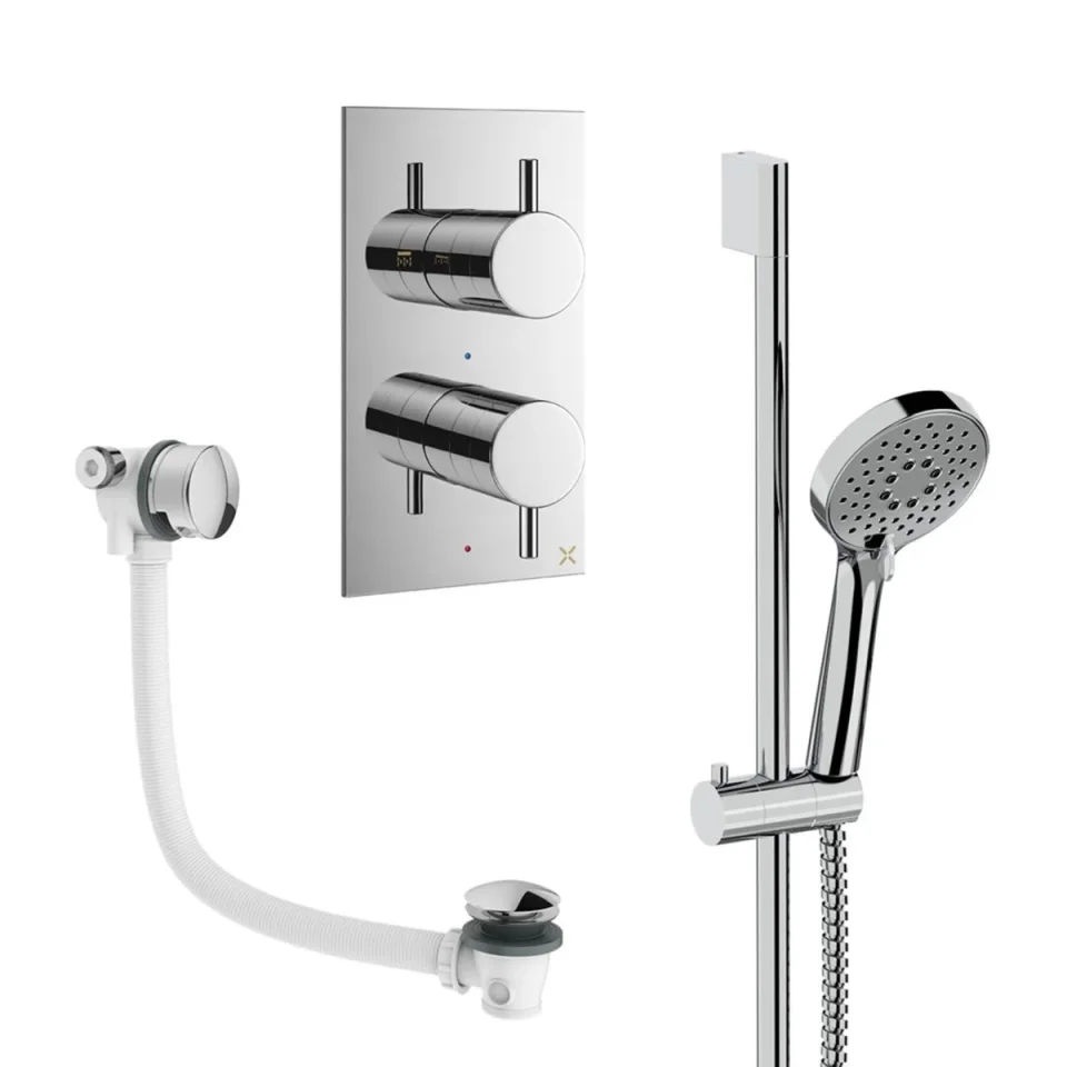 Crosswater Design Shower Set 6 Chrome product image - Image 1
