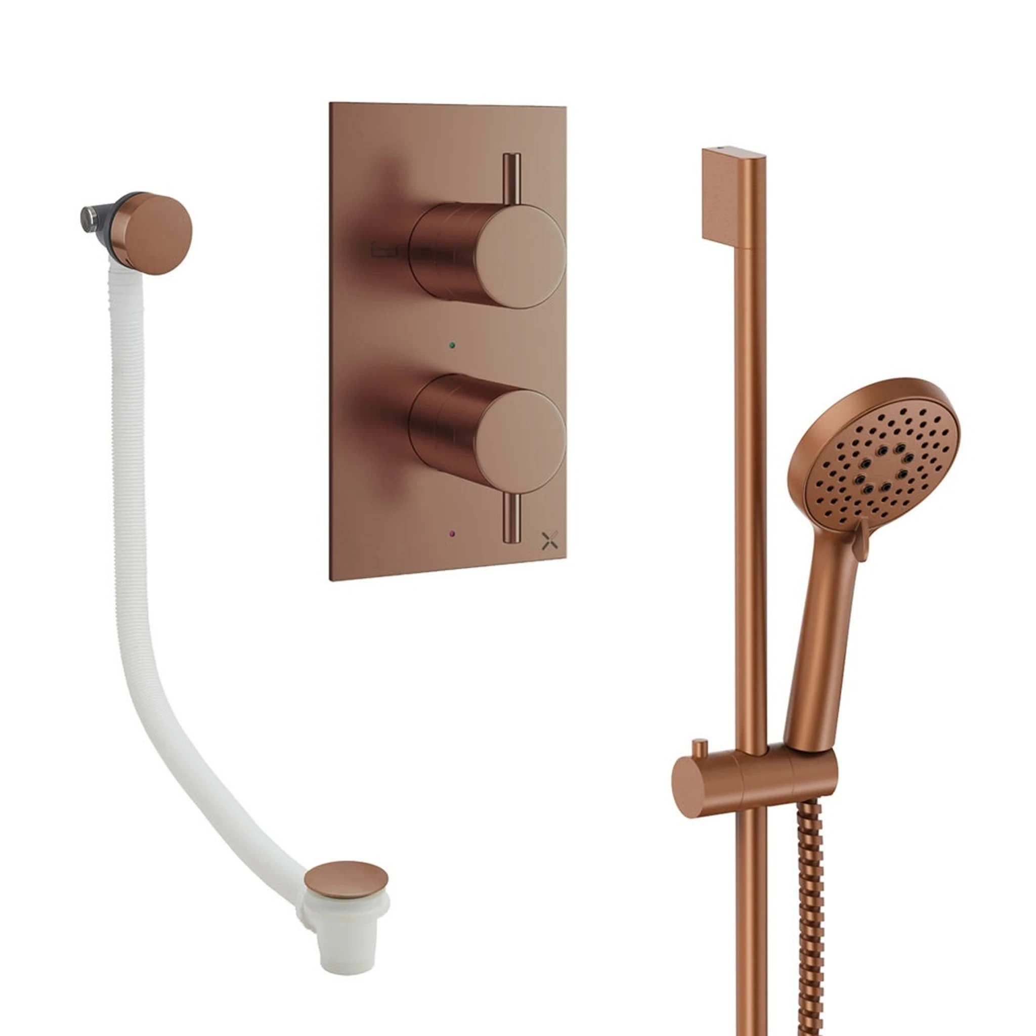 Crosswater Design Shower Set 6 Brushed Bronze