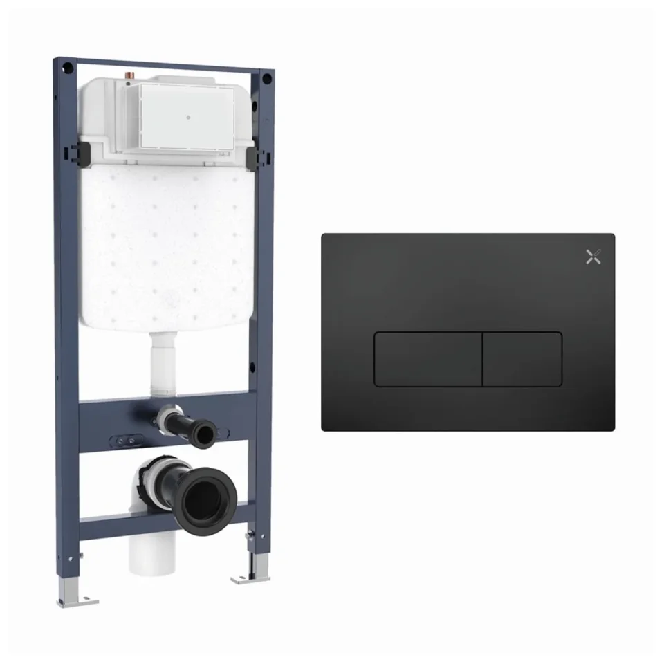 Crosswater Mpro Frame Set 4 Matt Black product image - Image 1