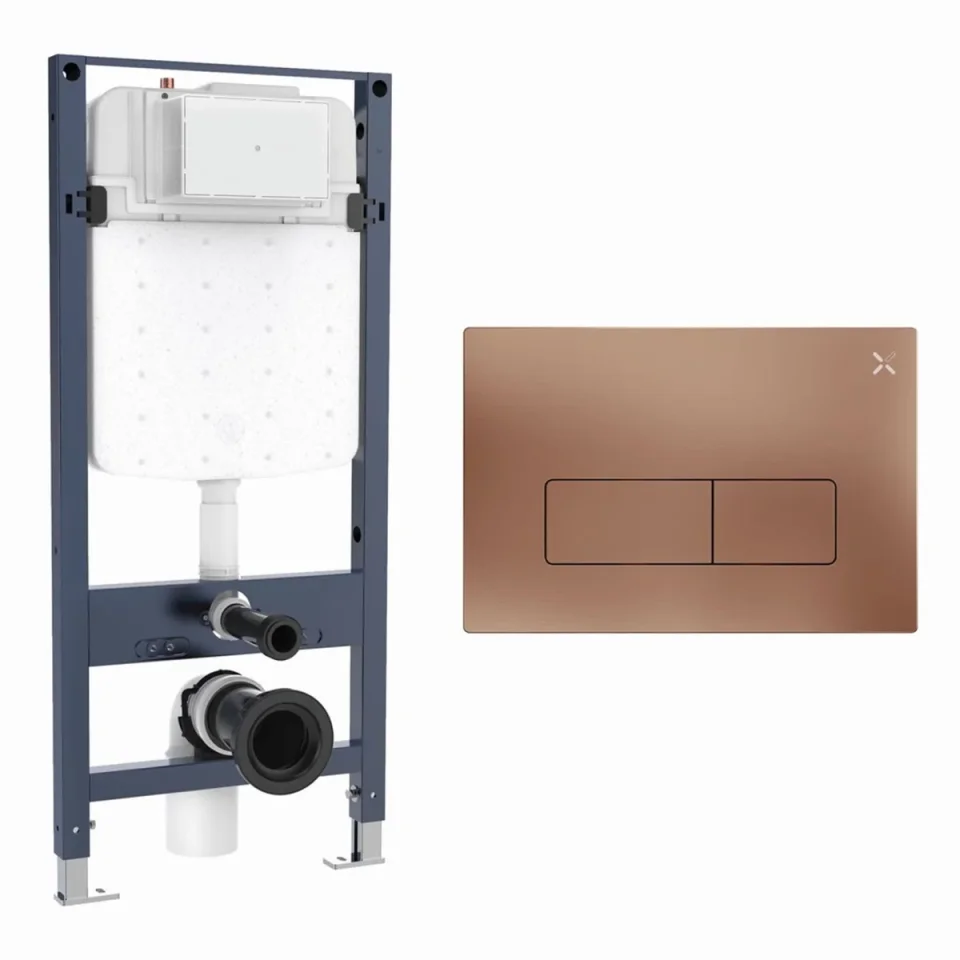 Crosswater Mpro Frame Set 4 Brushed Bronze product image - Image 1