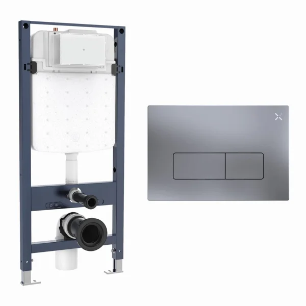 Crosswater Mpro Frame Set 4 Brushed Nickel