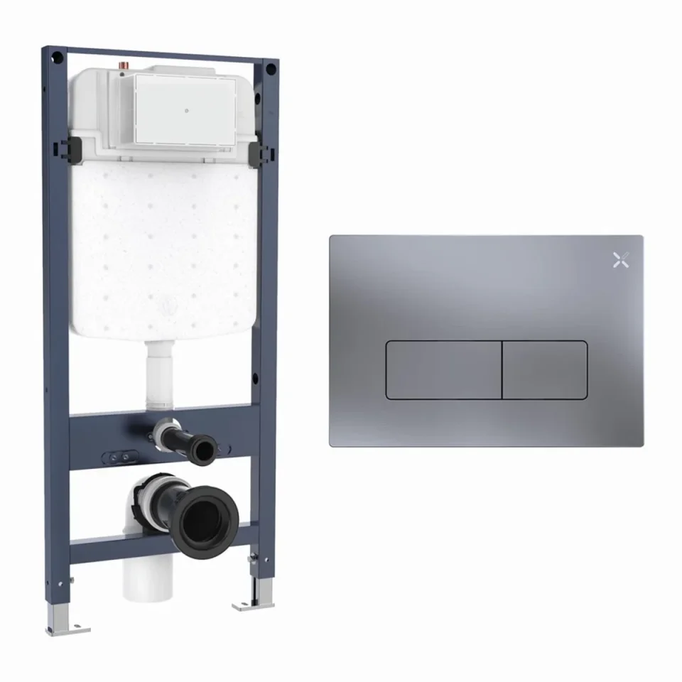 Crosswater Mpro Frame Set 4 Brushed Nickel product image - Image 1