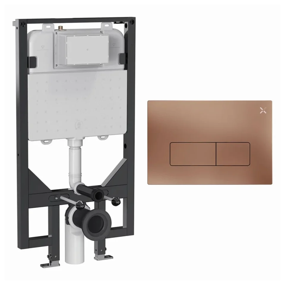 Crosswater Mpro Frame Set 5 Brushed Bronze product image - Image 1